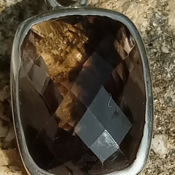 Very Sparkly Smoky Quartz 925 Bracelet - Picture 3 of 4